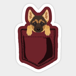 Pocket German Shepherd Sticker